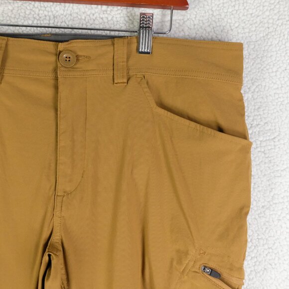 Eddie Buaer First Accent Pants Mens 38X32 Brown Hiking Nylon Lightweight Pockets - Picture 2 of 11